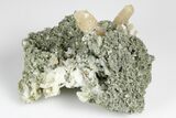 Quartz Crystal Cluster with Calcite & Loellingite -Inner Mongolia #180378-1